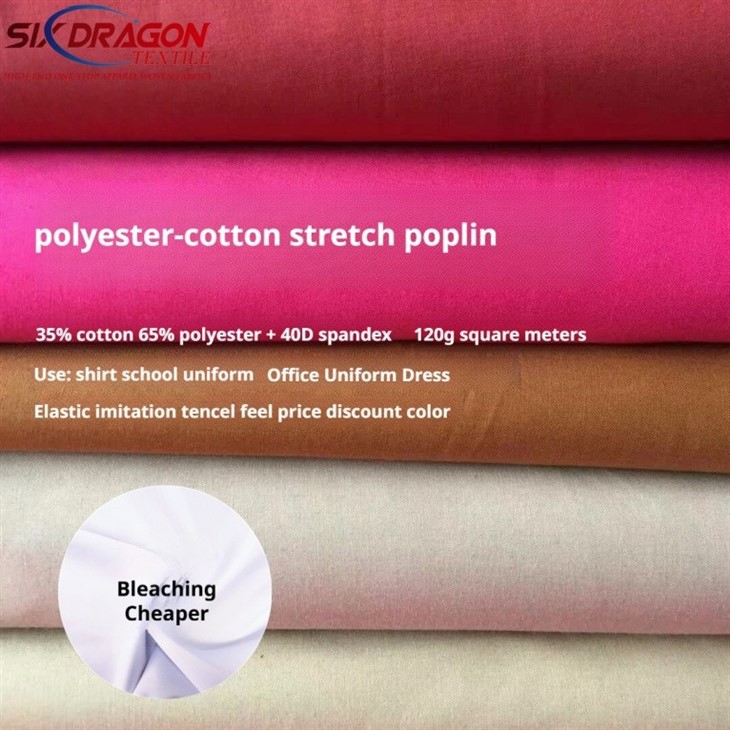 Cotton Polyester Elastane Blend For Shirt,Dress,Leisure Clothing manufacturers