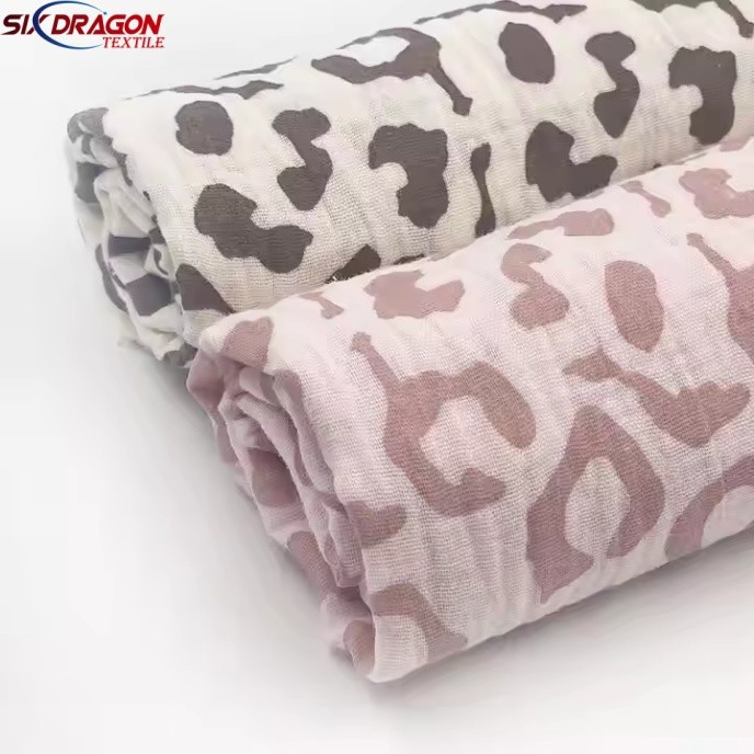 Printed Double Gauze For Garments