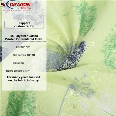 Polycotton patrymog ar gyfer gwisg